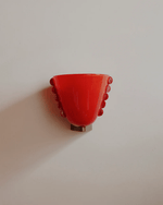 Velora Sculptural Wall Sconce in Matte Gold with Glass Shade
