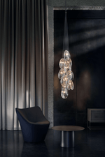 Mussels Cluster LED Chandelier – Modern Glass Pendant Light for Dining Room and Living Room