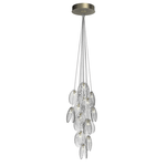 Mussels Cluster LED Chandelier – Modern Glass Pendant Light for Dining Room and Living Room