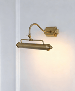 Lumeo Adjustable Wall Sconce in Satin Metal for Artwork and Bathroom Lighting