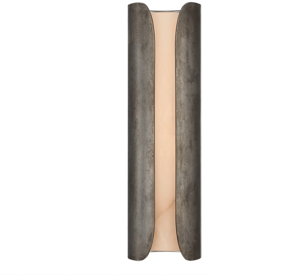 Cradled Alabaster Wall Sconce in Aged Gold | Modern LED Wall Light