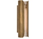 Cradled Alabaster Wall Sconce in Aged Gold | Modern LED Wall Light