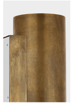Cradled Alabaster Wall Sconce in Aged Gold | Modern LED Wall Light