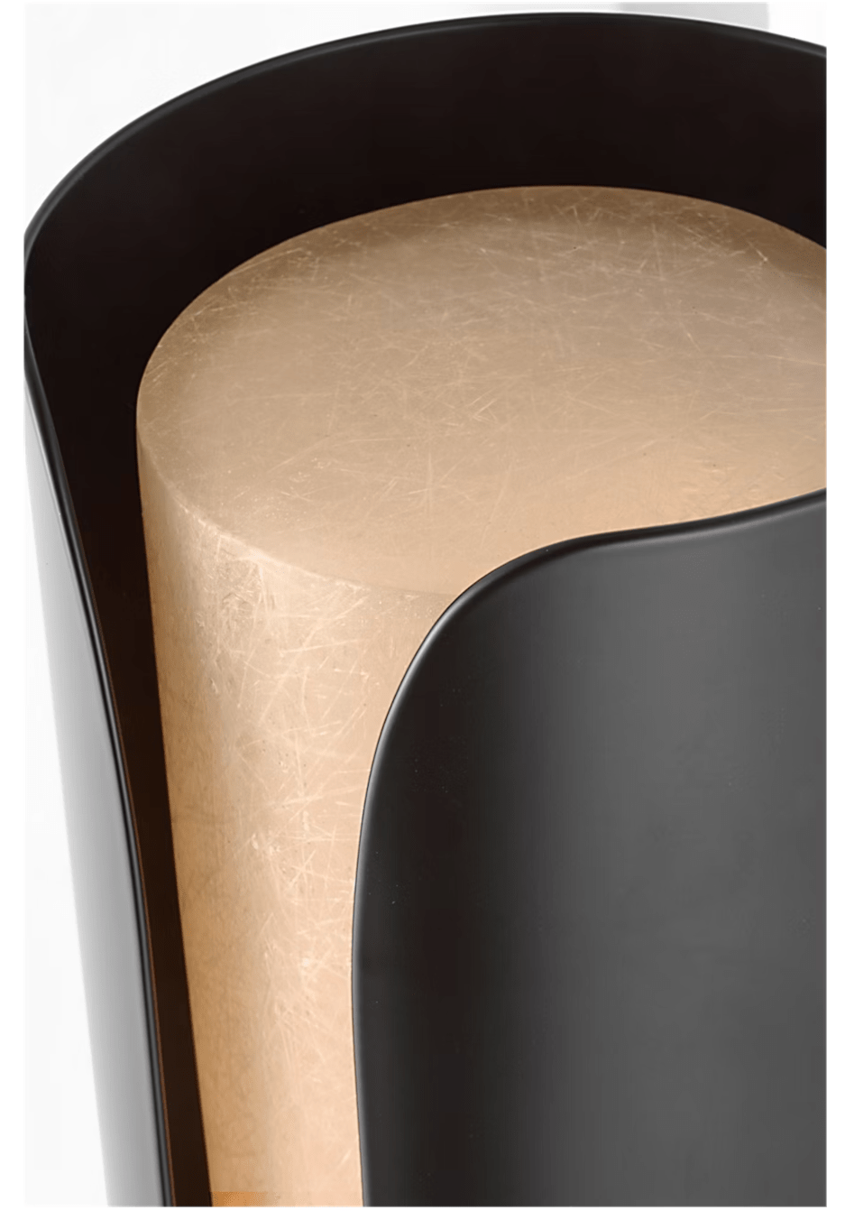 Cradled Alabaster Wall Sconce in Aged Gold | Modern LED Wall Light