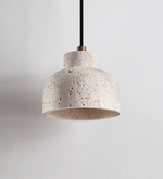 Travertine Bell Pendant Light, Natural Stone Hanging Lamp for Kitchen Island and Dining Room