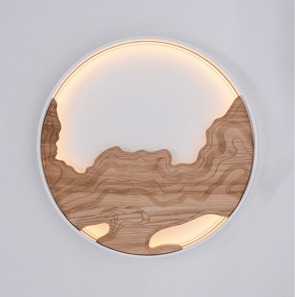 Strata Wall Sconce — Modern Wood Veneer LED Wall Light
