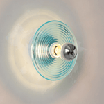 Solaris Nodo Wall Sconce in Amber Glass and Chrome