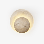Genesis Travertine Wall Sconce | Natural Stone LED Wall Light