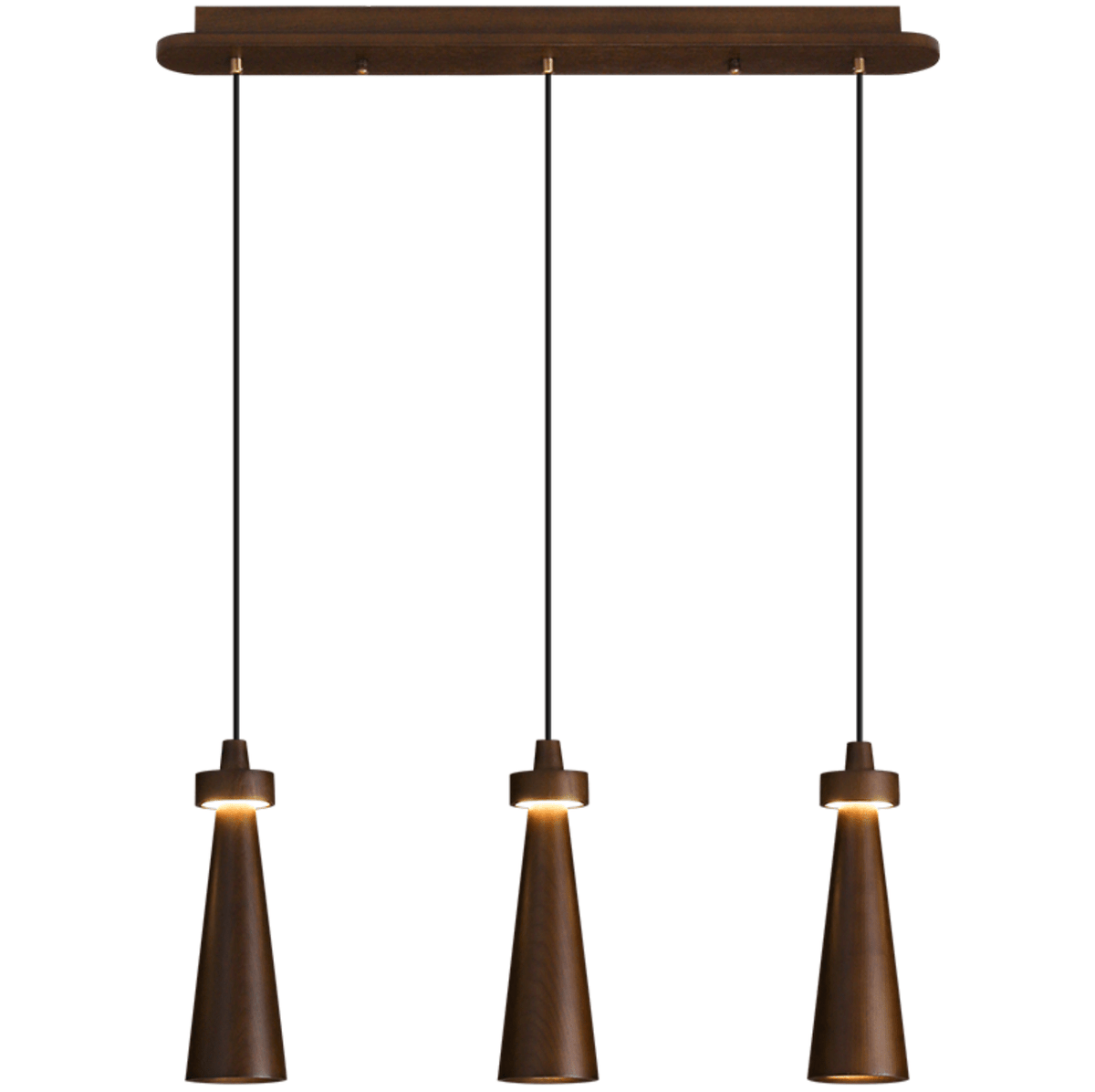 Loma Wood Pendant Light – Modern Minimalist LED Chandelier for Dining Room and Kitchen Island