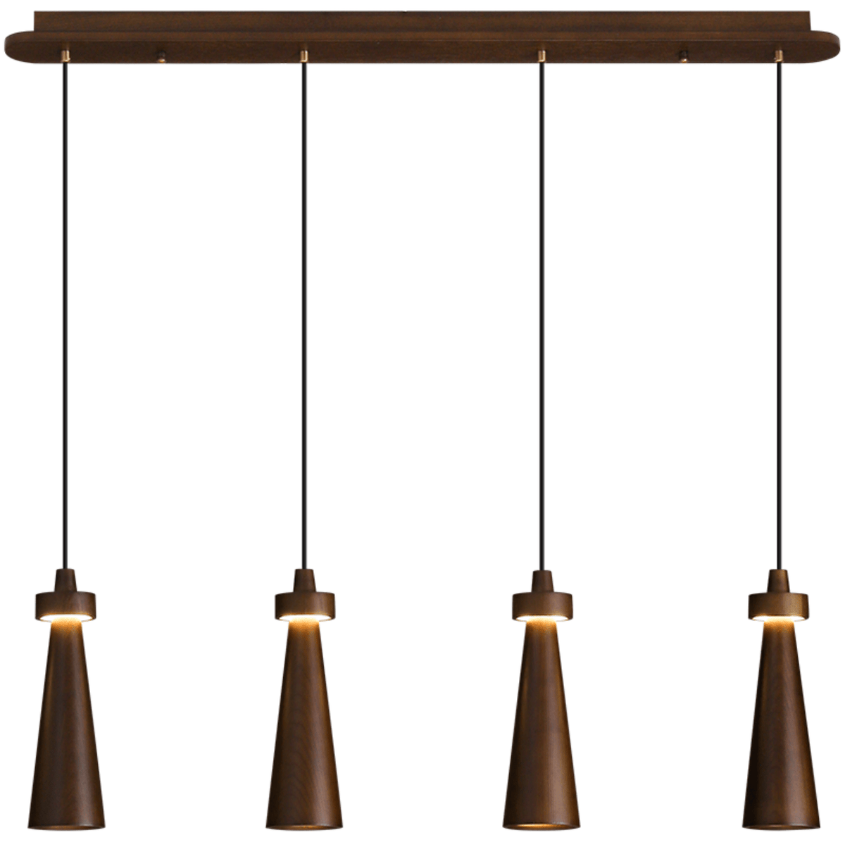 Loma Wood Pendant Light – Modern Minimalist LED Chandelier for Dining Room and Kitchen Island