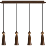 Loma Wood Pendant Light – Modern Minimalist LED Chandelier for Dining Room and Kitchen Island