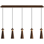 Loma Wood Pendant Light – Modern Minimalist LED Chandelier for Dining Room and Kitchen Island