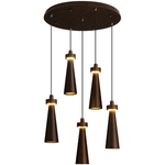 Loma Wood Pendant Light – Modern Minimalist LED Chandelier for Dining Room and Kitchen Island