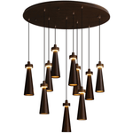 Loma Wood Pendant Light – Modern Minimalist LED Chandelier for Dining Room and Kitchen Island
