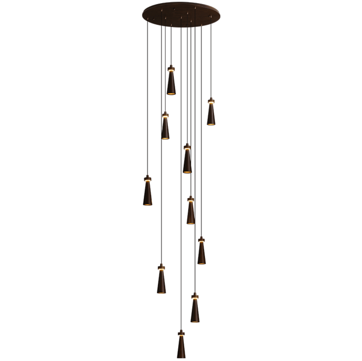 Loma Wood Pendant Light – Modern Minimalist LED Chandelier for Dining Room and Kitchen Island