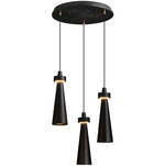 Loma Wood Pendant Light – Modern Minimalist LED Chandelier for Dining Room and Kitchen Island