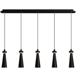Loma Wood Pendant Light – Modern Minimalist LED Chandelier for Dining Room and Kitchen Island