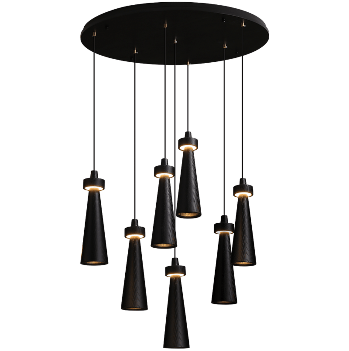 Loma Wood Pendant Light – Modern Minimalist LED Chandelier for Dining Room and Kitchen Island