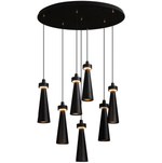 Loma Wood Pendant Light – Modern Minimalist LED Chandelier for Dining Room and Kitchen Island
