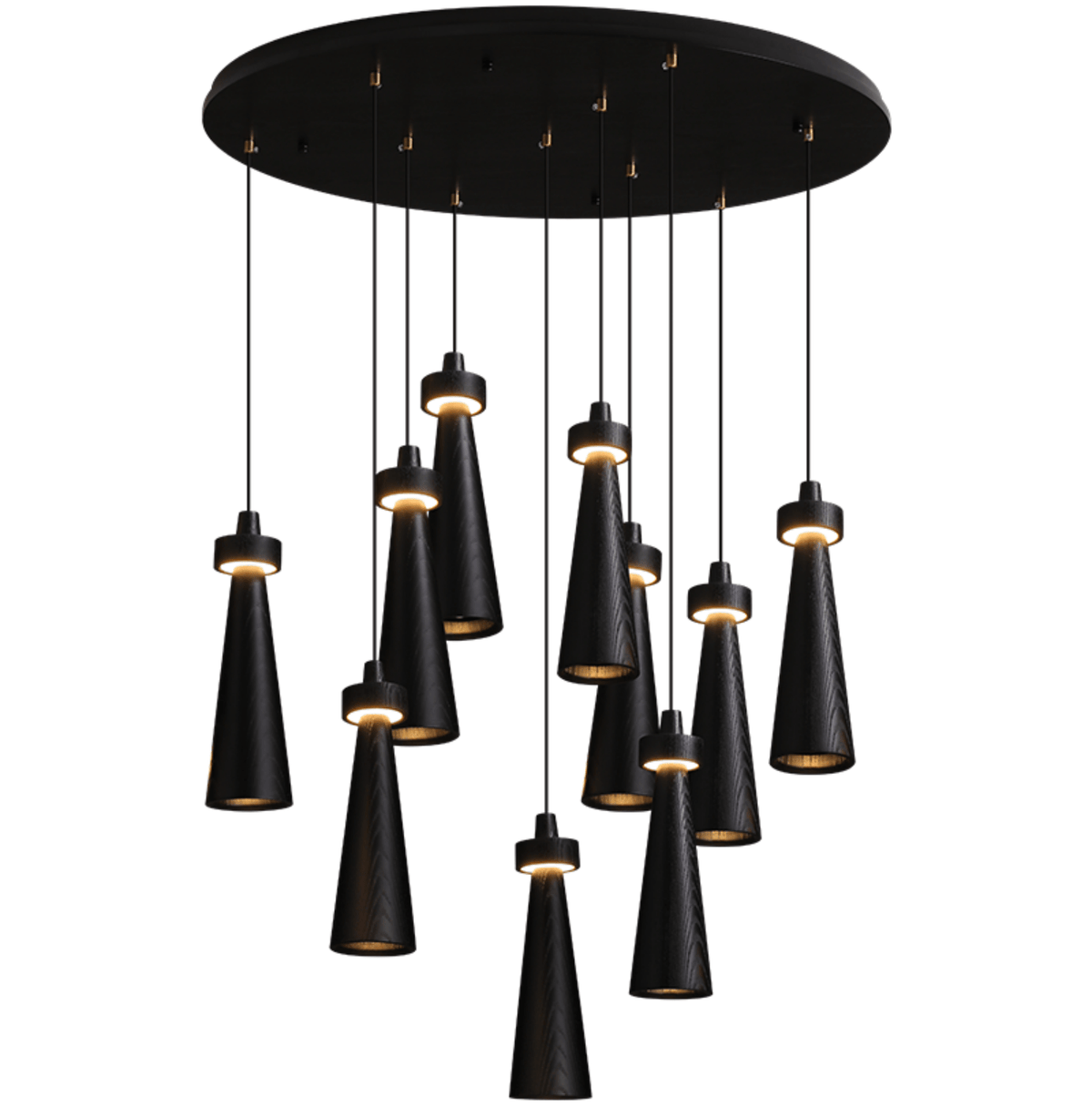 Loma Wood Pendant Light – Modern Minimalist LED Chandelier for Dining Room and Kitchen Island