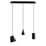 Nordic Tilted Wood Pendant Light – Asymmetric Natural Wood Shade