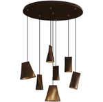 Nordic Tilted Wood Pendant Light – Asymmetric Natural Wood Shade