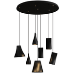 Nordic Tilted Wood Pendant Light – Asymmetric Natural Wood Shade