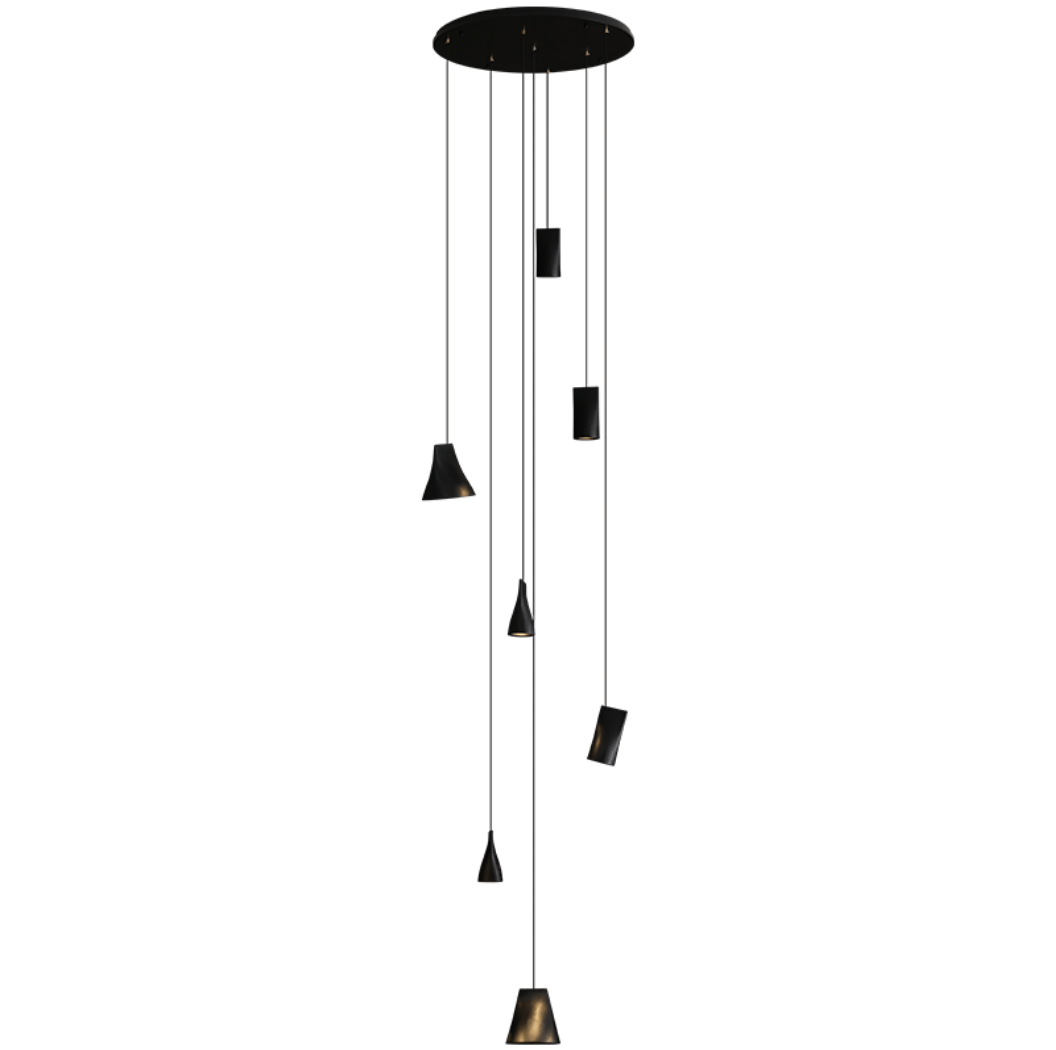 Nordic Tilted Wood Pendant Light – Asymmetric Natural Wood Shade