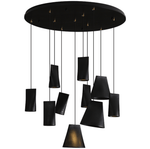 Nordic Tilted Wood Pendant Light – Asymmetric Natural Wood Shade