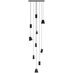 Nordic Tilted Wood Pendant Light – Asymmetric Natural Wood Shade