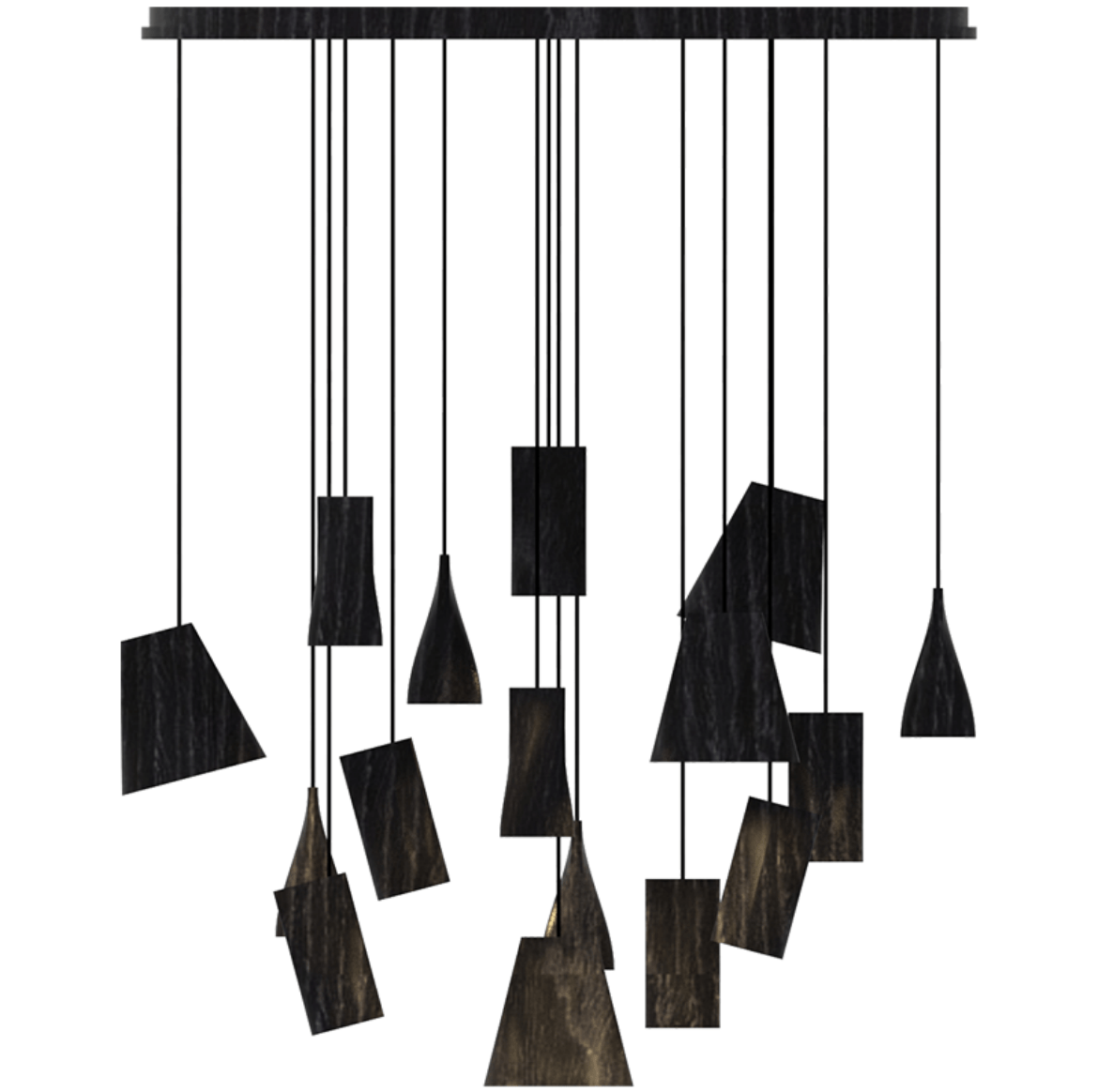 Nordic Tilted Wood Pendant Light – Asymmetric Natural Wood Shade