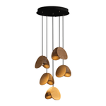 Orbit Fold Wood Pendant Light – Modern Nordic LED Hanging Lamp for Dining and Kitchen