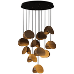 Orbit Fold Wood Pendant Light – Modern Nordic LED Hanging Lamp for Dining and Kitchen
