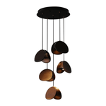 Orbit Fold Wood Pendant Light – Modern Nordic LED Hanging Lamp for Dining and Kitchen