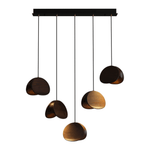 Orbit Fold Wood Pendant Light – Modern Nordic LED Hanging Lamp for Dining and Kitchen