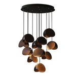 Orbit Fold Wood Pendant Light – Modern Nordic LED Hanging Lamp for Dining and Kitchen