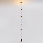 Soreluna LED Linear Pendant Light with Marble Counterweight