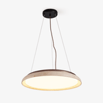 Lunar Disc Travertine Pendant Light – Modern Natural Stone Ceiling Lamp