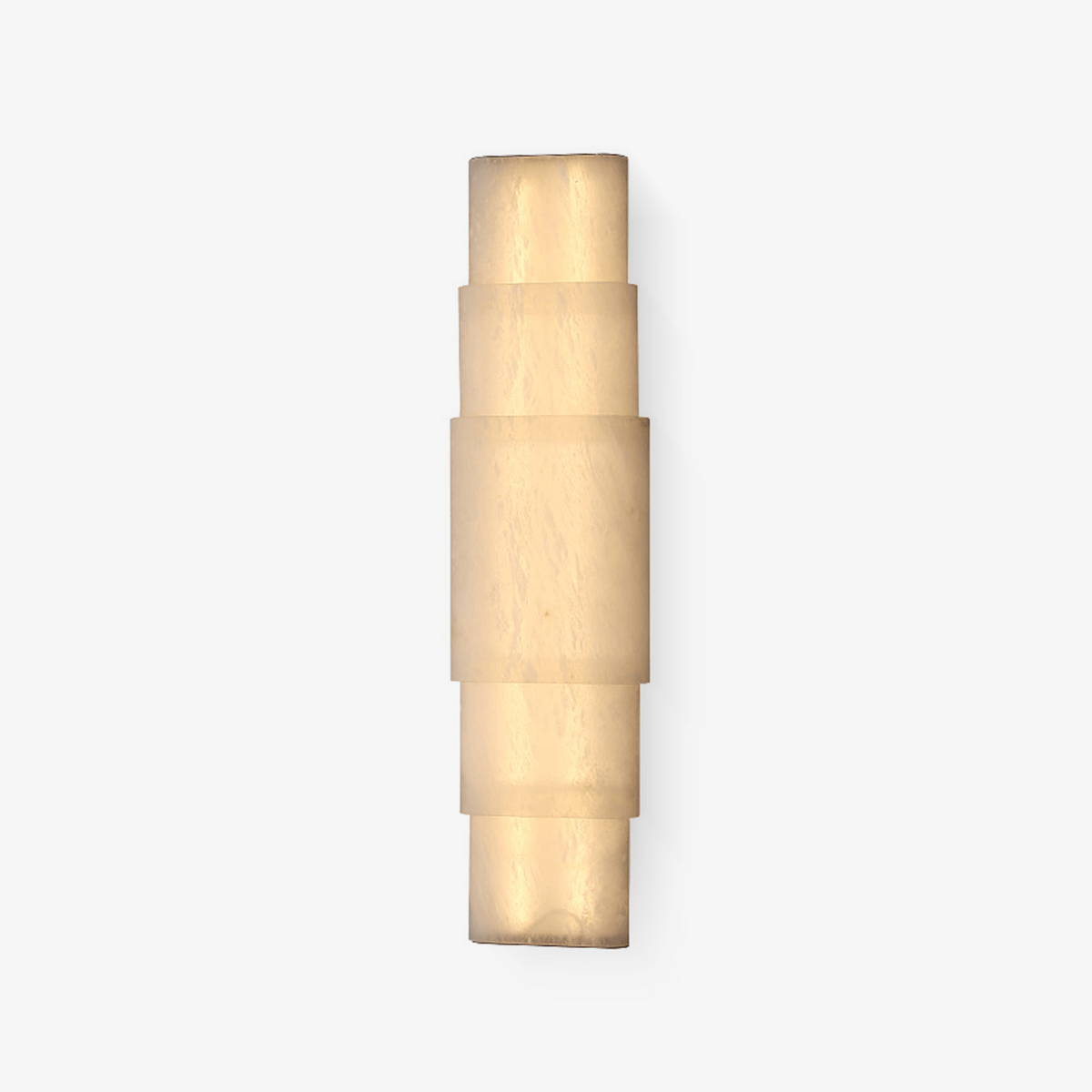 Tiered Alabaster Column Wall Sconce – Modern LED Wall Light for Entryway & Living Room