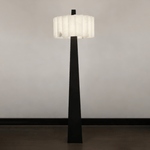 Origami Pleat Alabaster Floor Lamp – Modern Sculptural Lighting