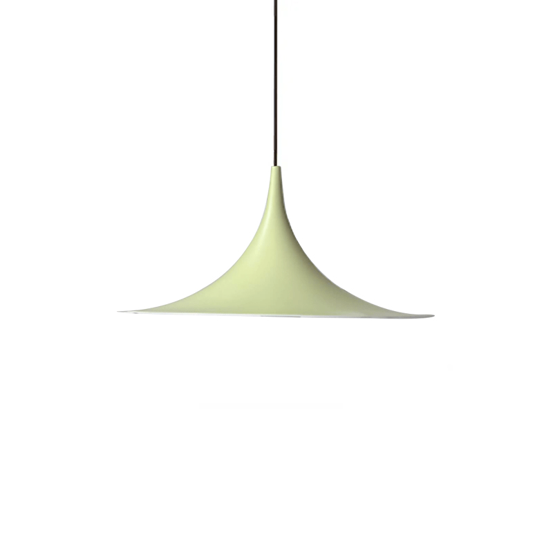 Semi Arch Pendant Light – Designer Aluminum Swag Lamp for Dining & Living Spaces