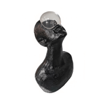 Atlas Guardian Sculpture Table Ornament – Blue Textured Figurine for Modern Interiors