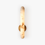 Alabaster Rod Wall Sconce in Brass – Modern Minimalist Lighting
