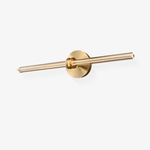 Linear Filament Wall Sconce in Brass and Glass for Modern Interiors