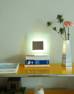 Aqua Cascade Wall Sconce – Handcrafted Textured Glass LED Light