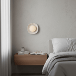 Carrara Cusp Marble Wall Sconce with Opal Glass Sphere