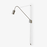 Adjustable Wall Sconce with Integrated LED for Reading and Ambient Light