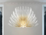 Aurelia Glass Petal Chandelier – Modern Designer Ceiling Light
