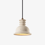 Cassian Stone Pendant Light – Travertine Bell Shade for Kitchen Island & Dining