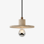 Evirlo Travertine Pendant Light – Modern Stone Pendant Lamp for Dining and Living Spaces